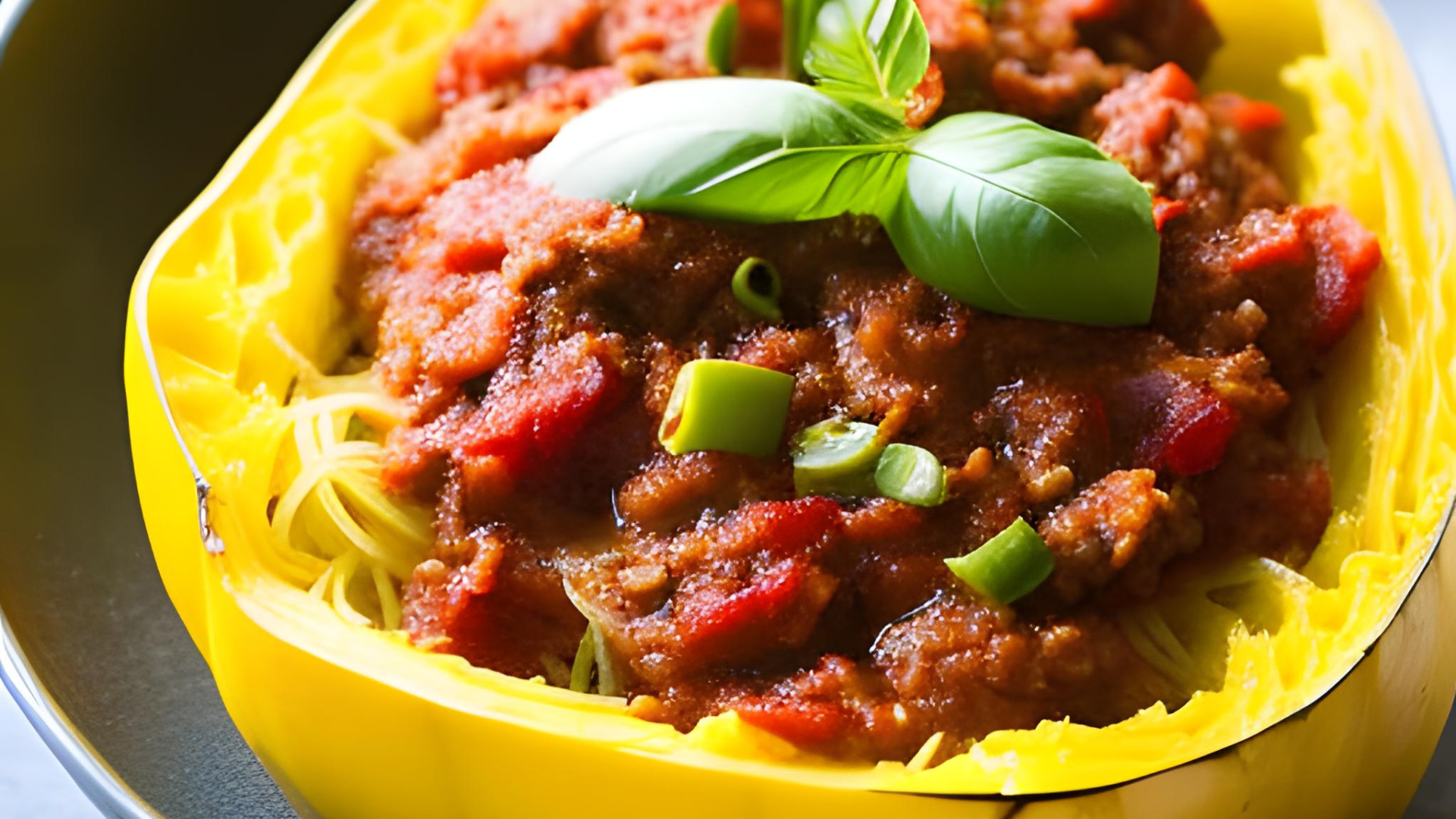 Read more about the article Spaghetti Squash with Meat Sauce